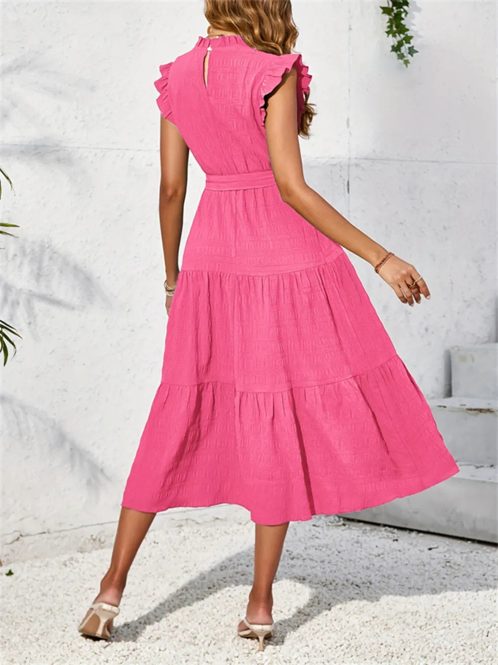 Frill Mock Neck Top – Feminine, Chic Style for Work or Weekends