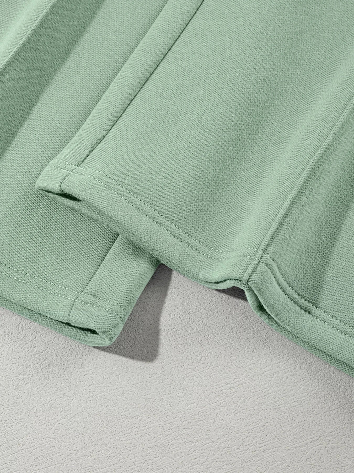 Drop Shoulder Zip Up Jacket & Drawstring Pants Set Activewear