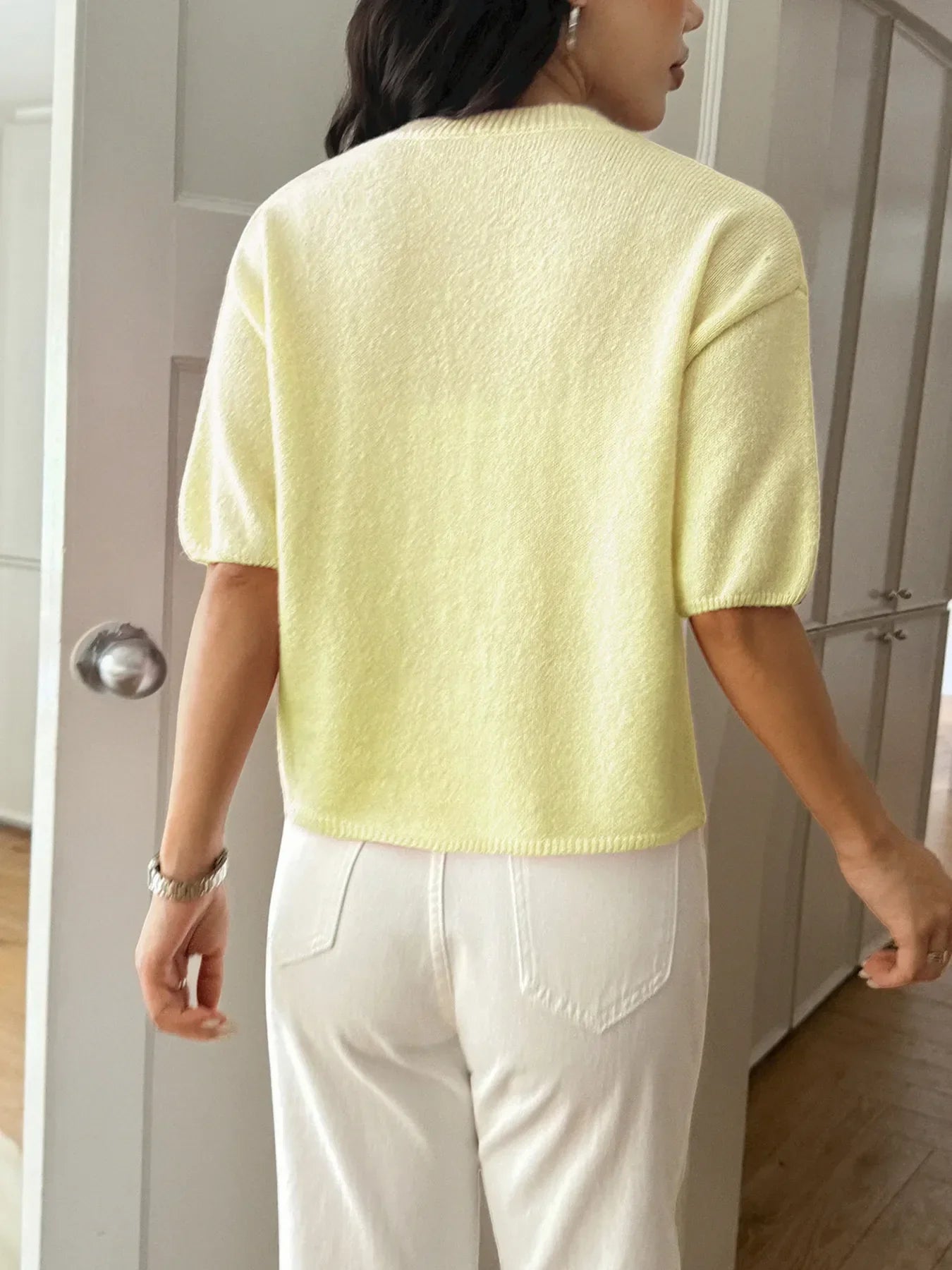 Ribbed Hem Round Neck Sweater | Classic, Cozy & Effortless Style