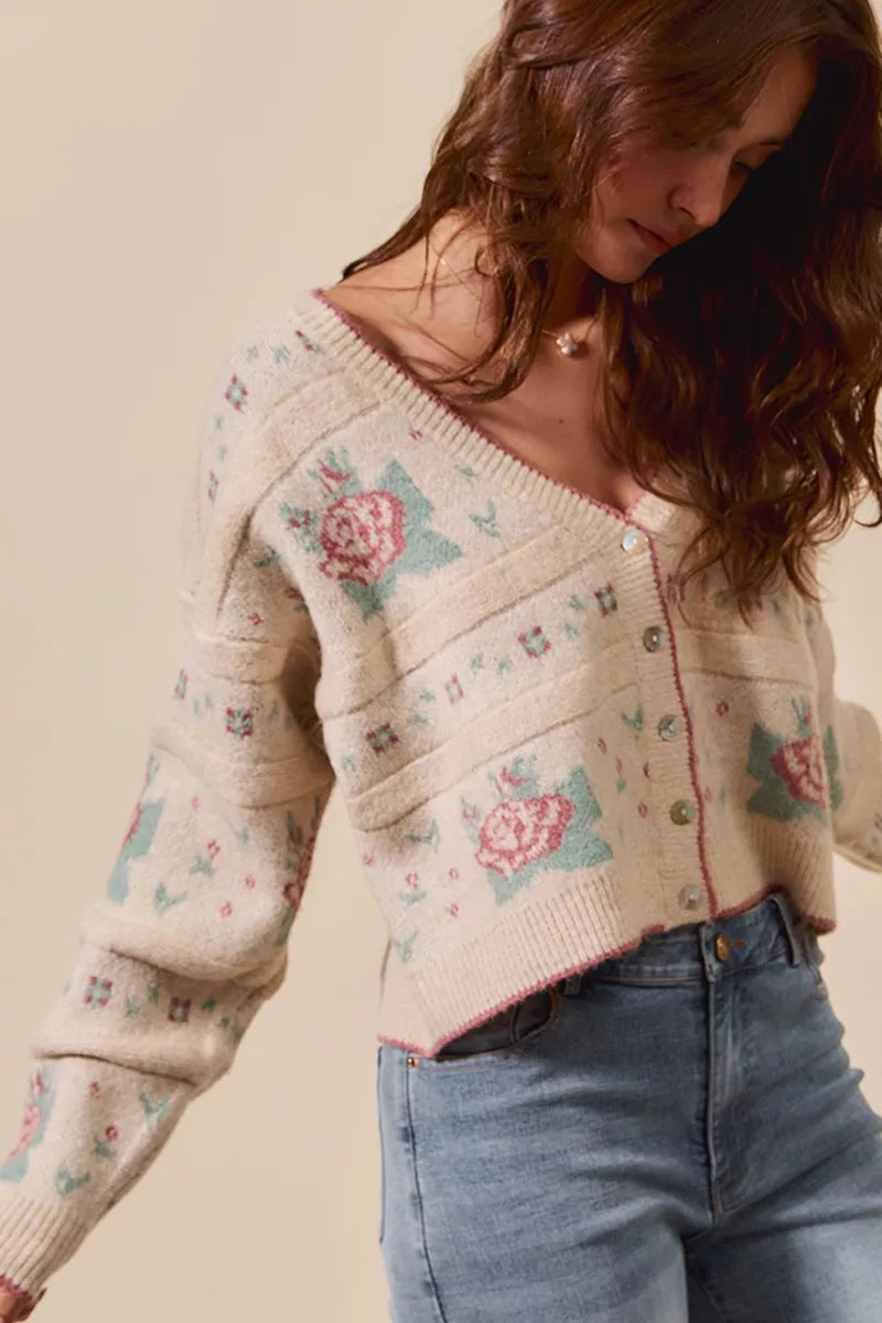 Floral Pattern Long Sleeve Tops & Dresses | CentPrime Style