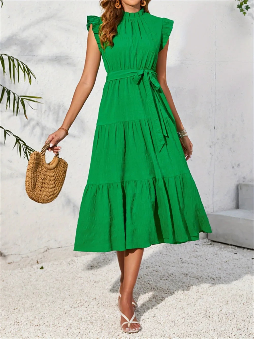 Frill Mock Neck Top – Feminine, Chic Style for Work or Weekends