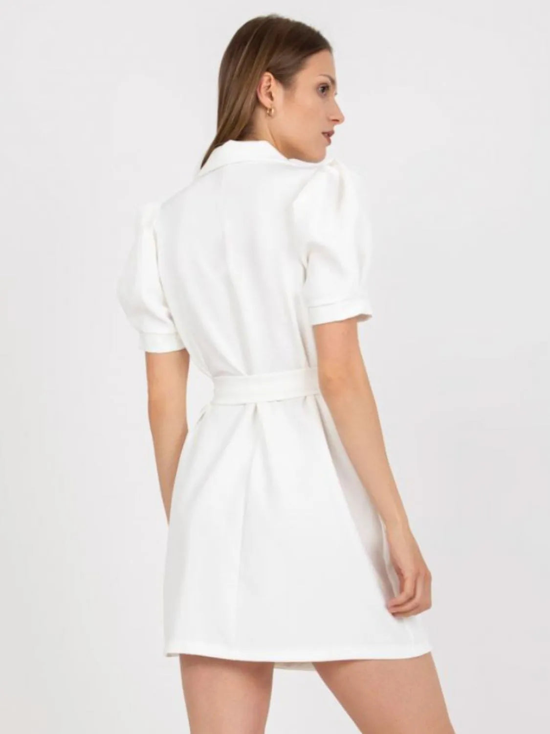 Tie Waist Short Sleeve Blazer Dress – Stylish & Elegant Outfit