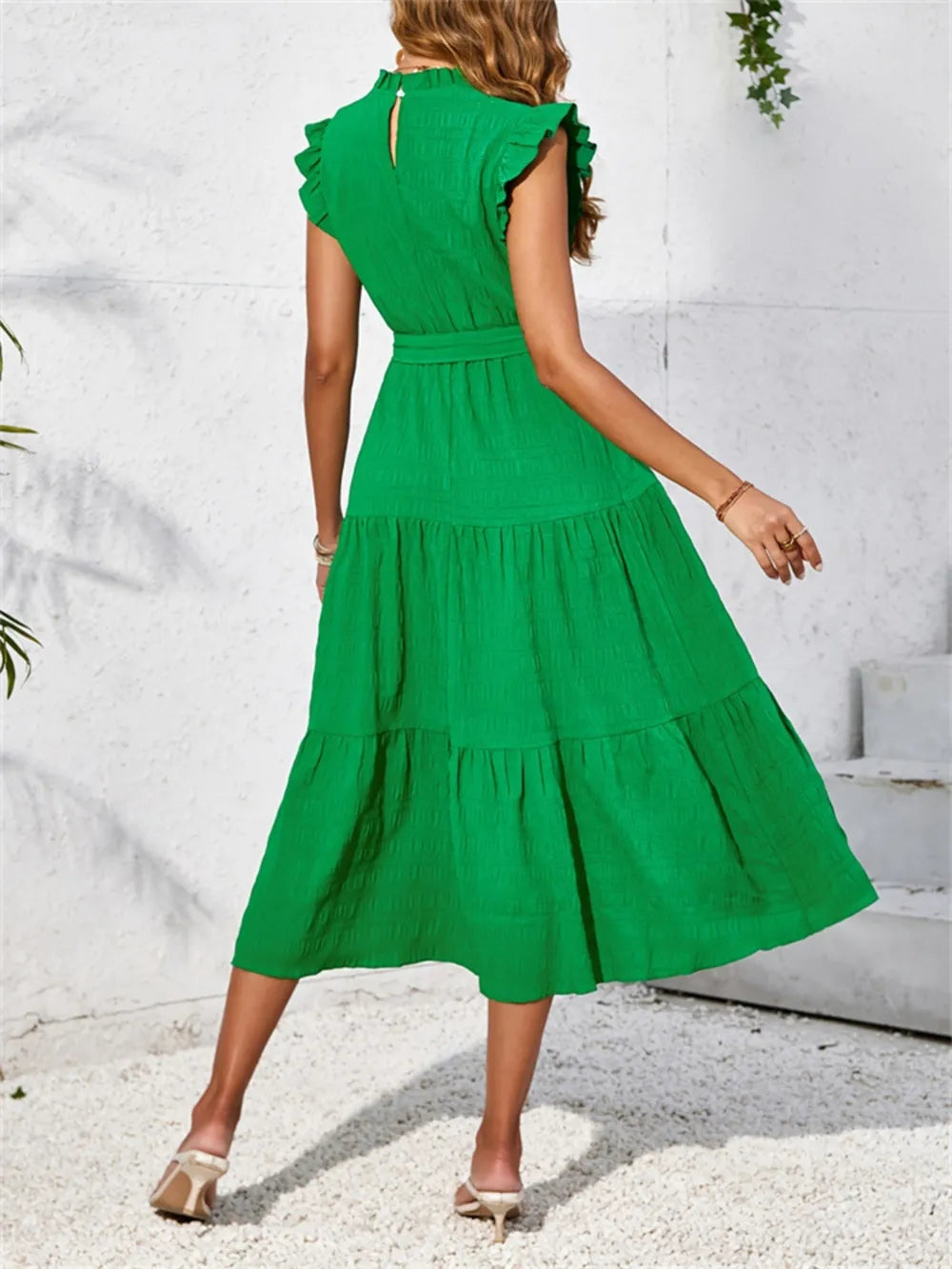 Frill Mock Neck Top – Feminine, Chic Style for Work or Weekends