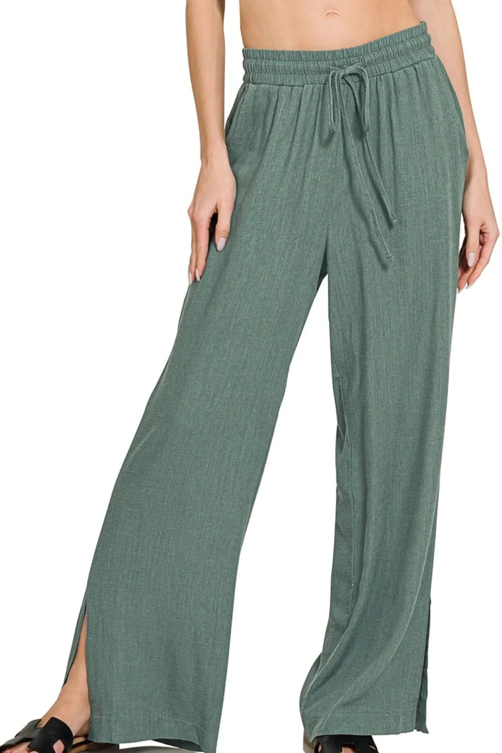 Zenana Linen Drawstring Pants – Comfortable & Stylish Everyday Wear