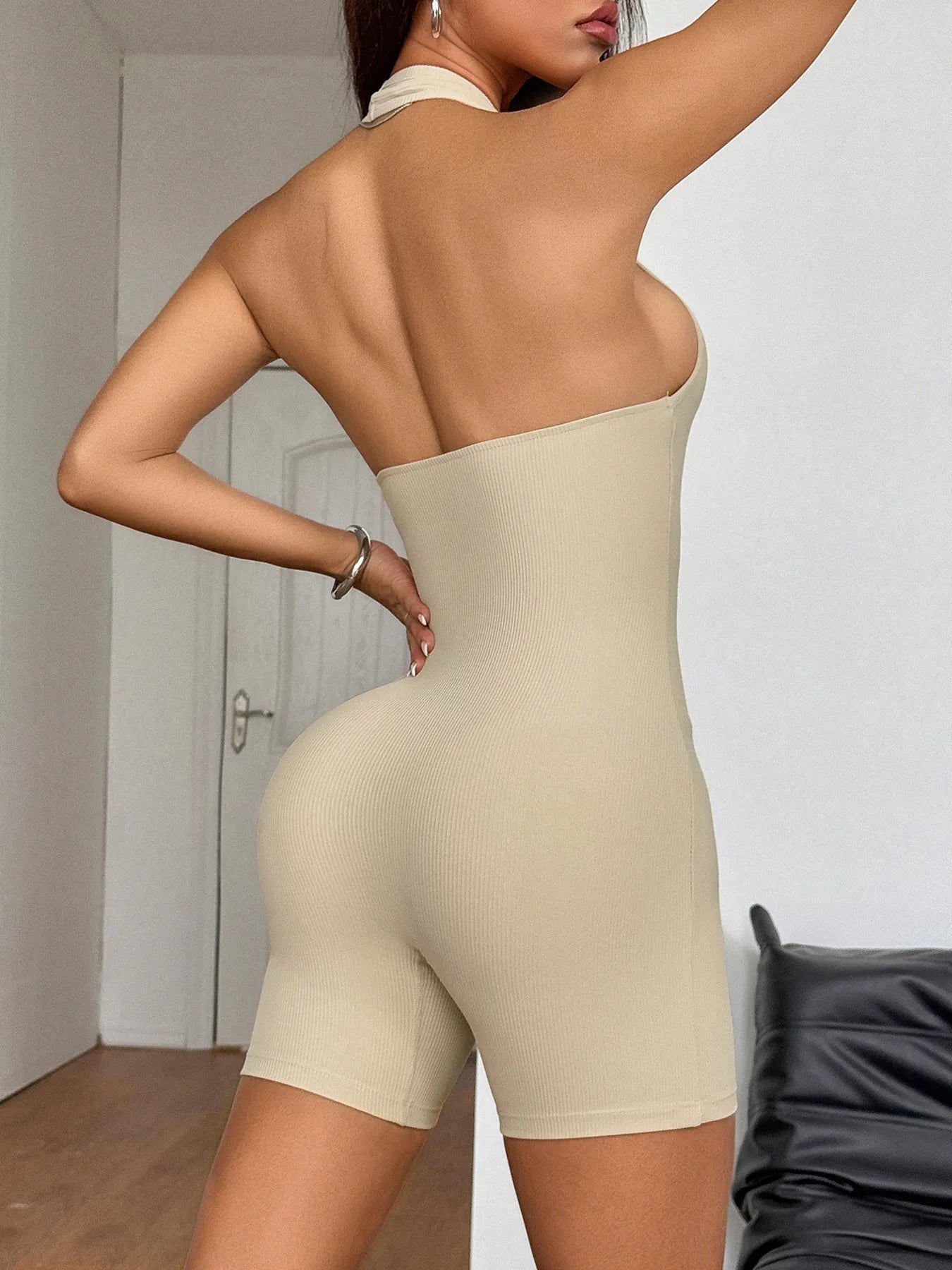 Halter Neck Ribbed Top | Stylish Women’s Summer Wear