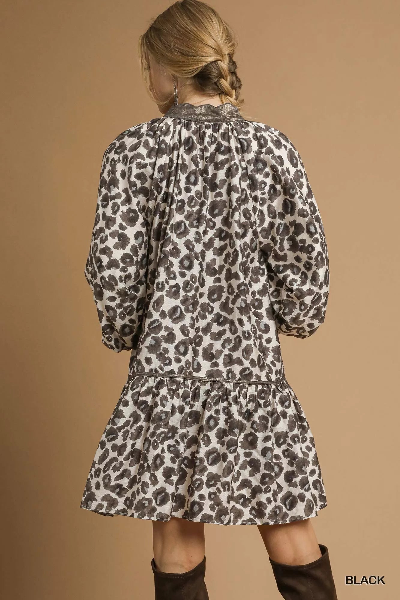 Umgee Leopard Print Tiered Mini Dress | Trendy Women’s Fashion