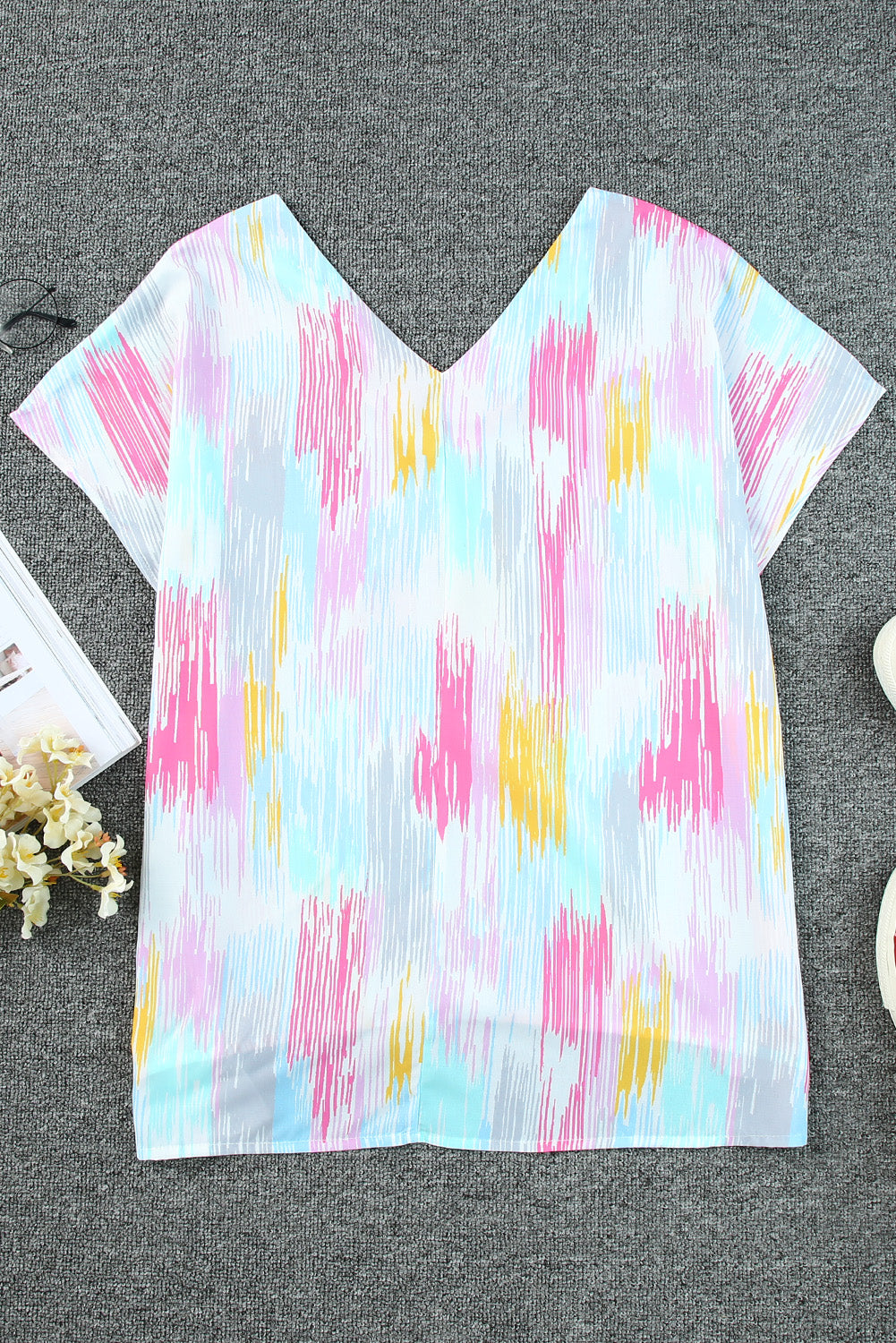 High-Low V-Neck Top – Elegant, Flowy Style for Every Occasion