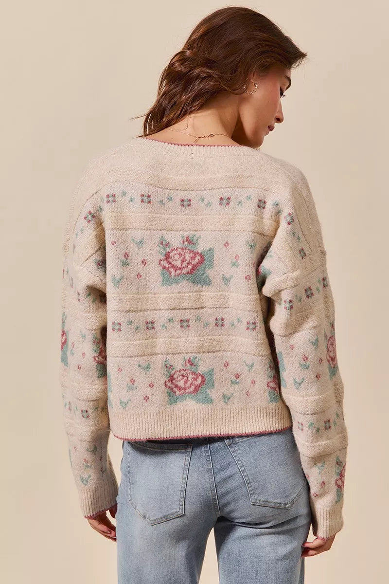 Floral Pattern Long Sleeve Tops & Dresses | CentPrime Style