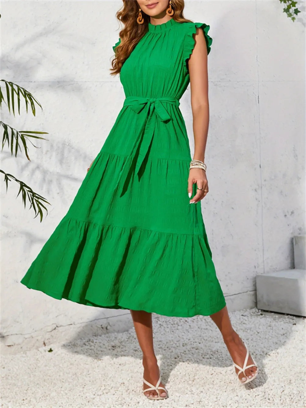 Frill Mock Neck Top – Feminine, Chic Style for Work or Weekends