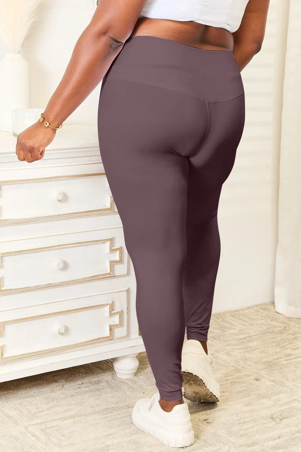 Double Take Wide Waistband Sports Leggings – Comfortable & Supportive