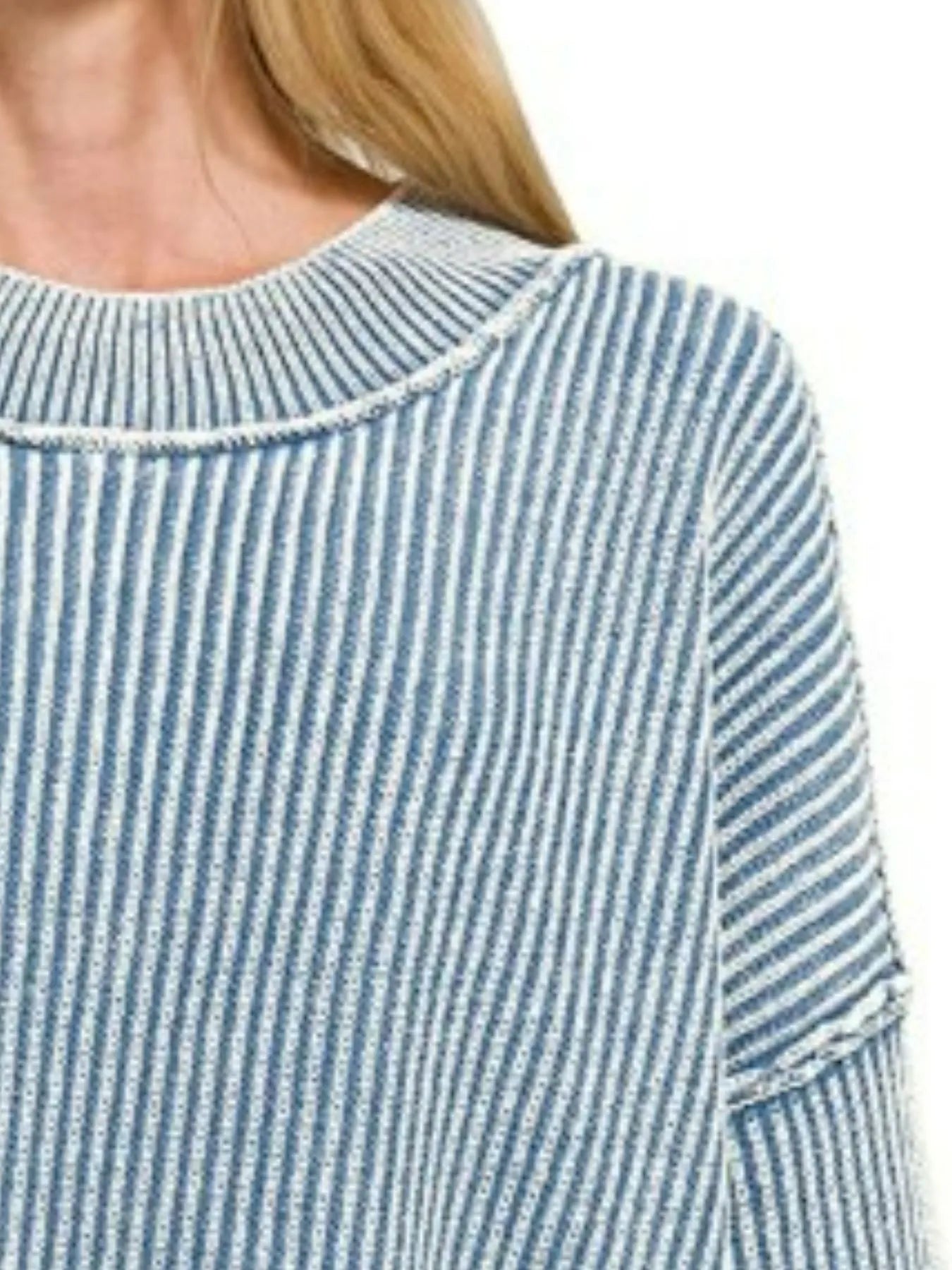 Zenana Washed Side Slit Sweater | Cozy & Effortless Everyday Style