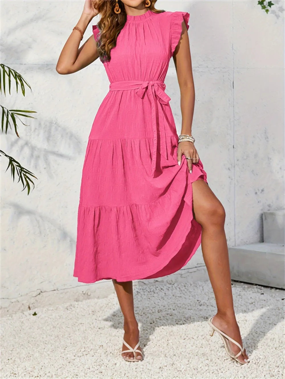 Frill Mock Neck Top – Feminine, Chic Style for Work or Weekends