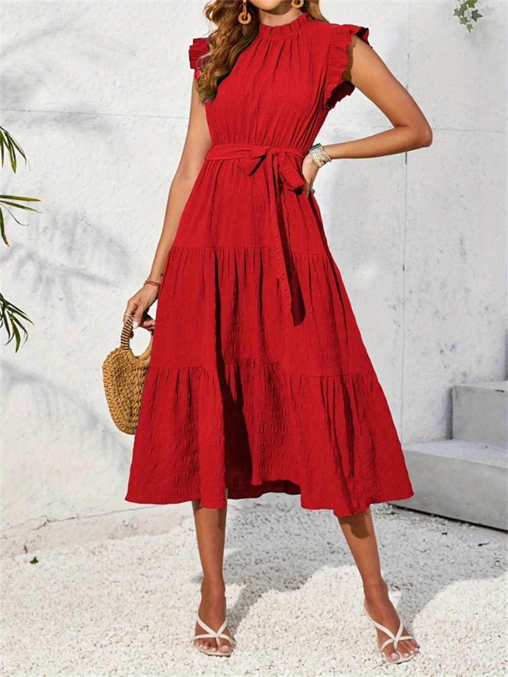 Frill Mock Neck Top – Feminine, Chic Style for Work or Weekends
