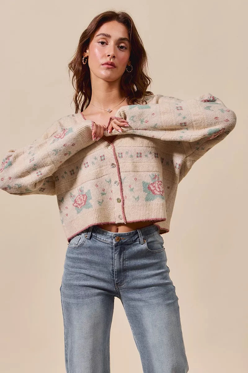 Floral Pattern Long Sleeve Tops & Dresses | CentPrime Style