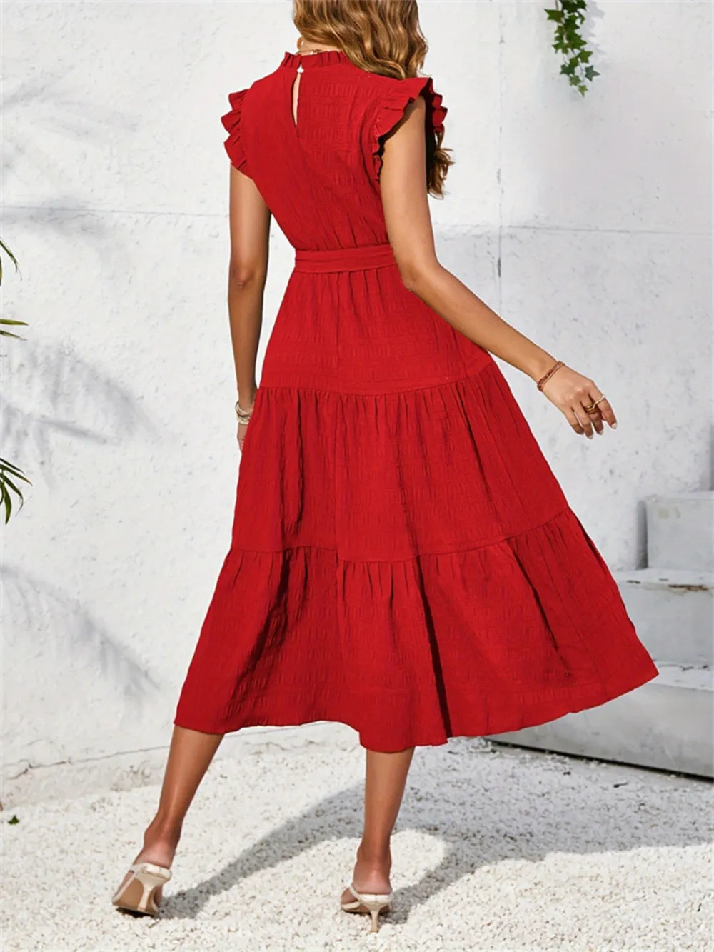 Frill Mock Neck Top – Feminine, Chic Style for Work or Weekends