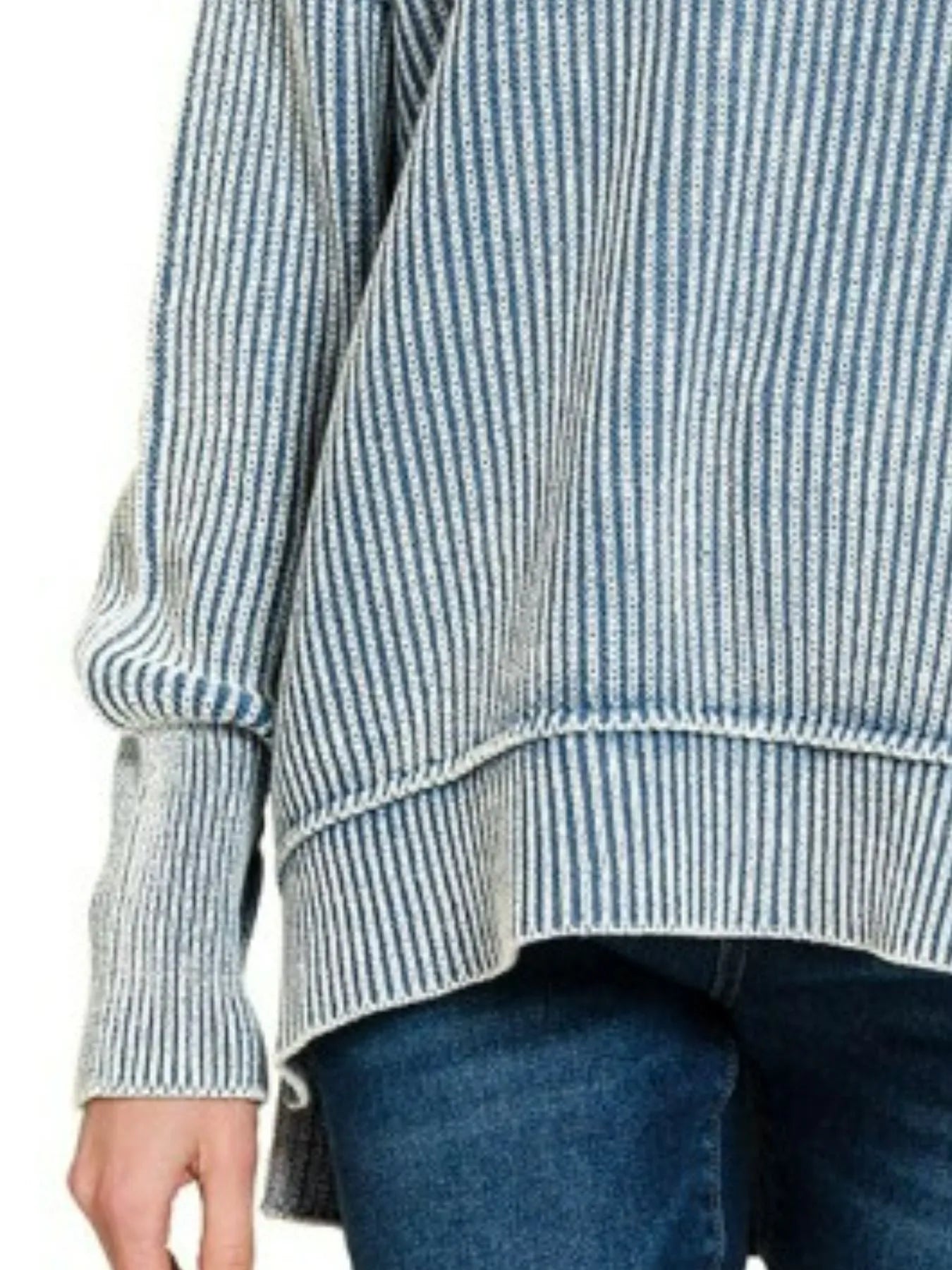 Zenana Washed Side Slit Sweater | Cozy & Effortless Everyday Style