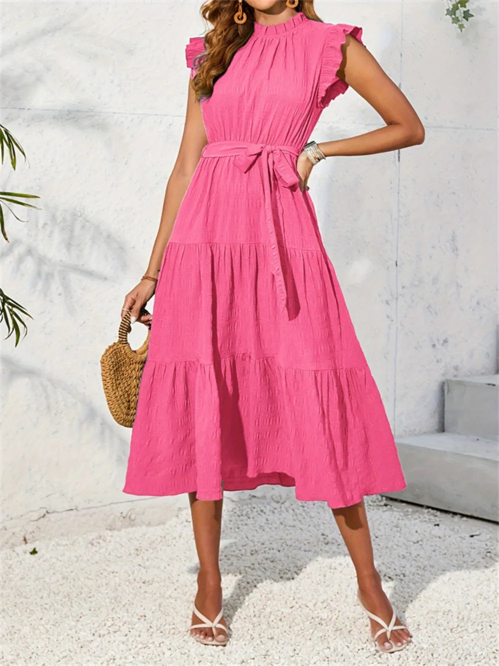 Frill Mock Neck Top – Feminine, Chic Style for Work or Weekends