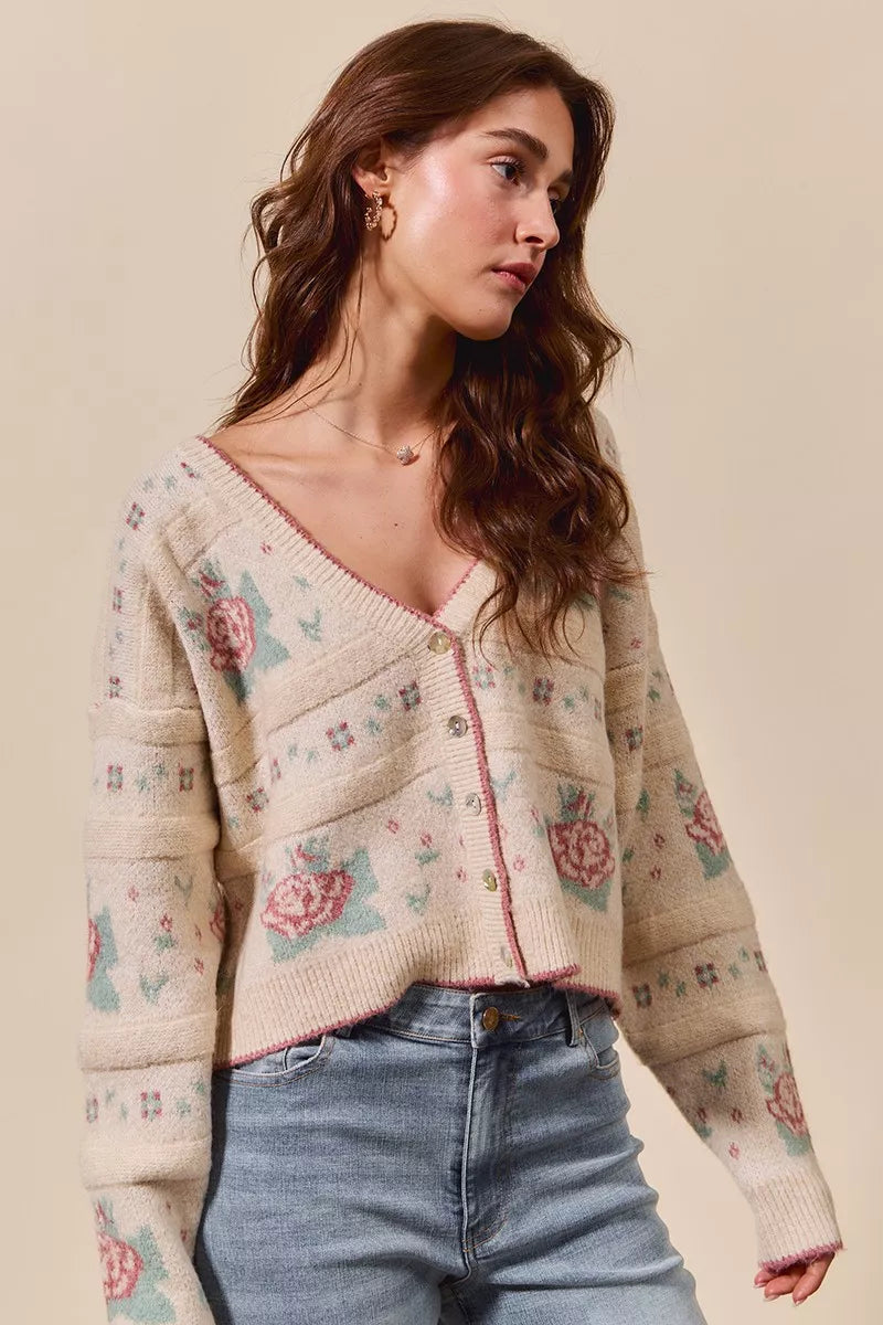 Floral Pattern Long Sleeve Tops & Dresses | CentPrime Style