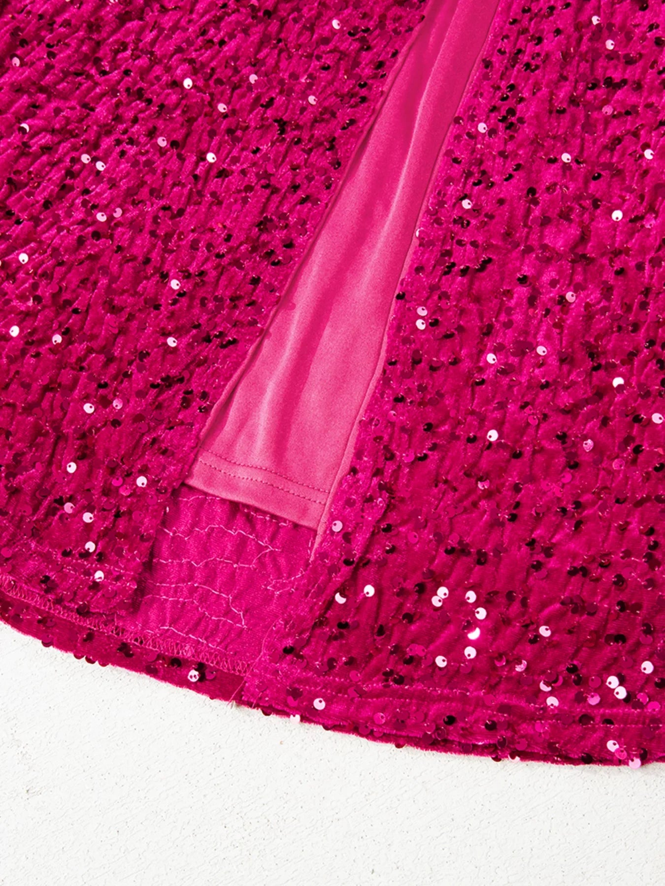 Sequin One-Shoulder Dress with High Slit – Glamorous Evening Wear