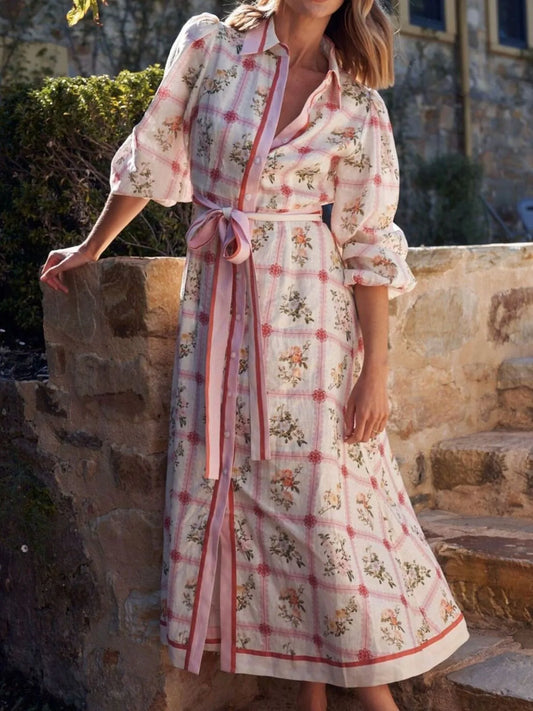 Printed Tie Waist Midi Dresses for Flattering, Stylish Summer Looks