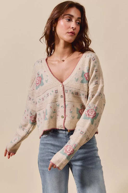 Floral Pattern Long Sleeve Tops & Dresses | CentPrime Style