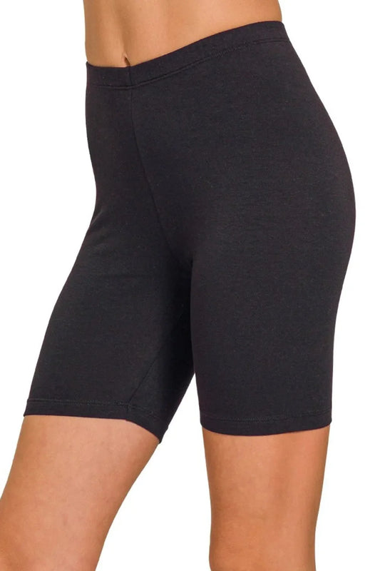 Zenana Premium Cotton Biker Shorts - Soft, Breathable & Stylish