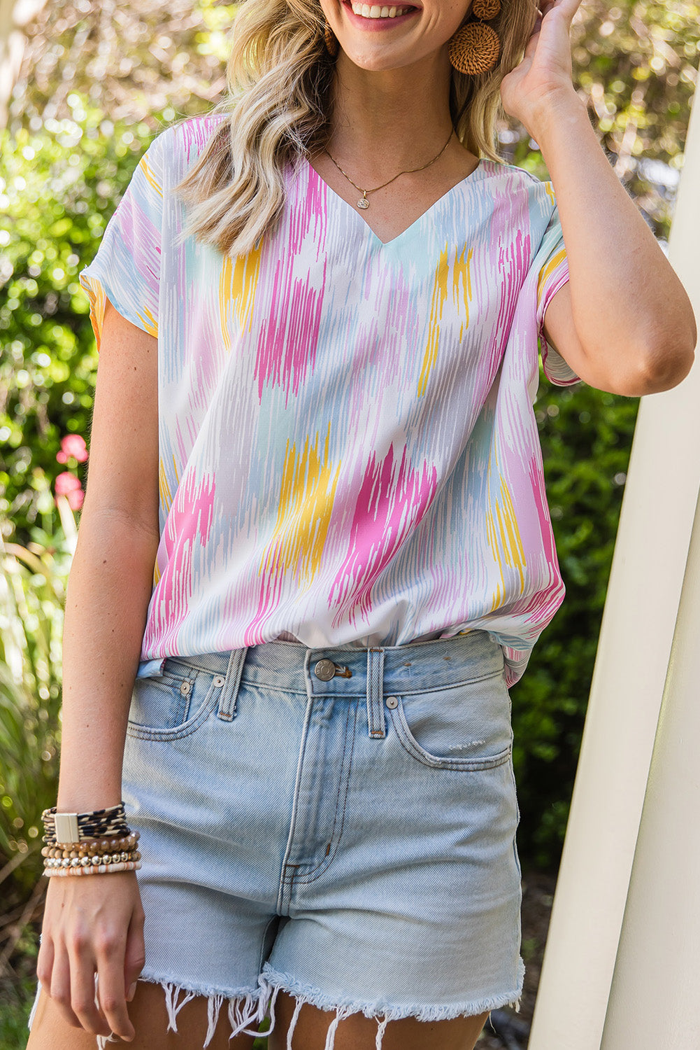 High-Low V-Neck Top – Elegant, Flowy Style for Every Occasion