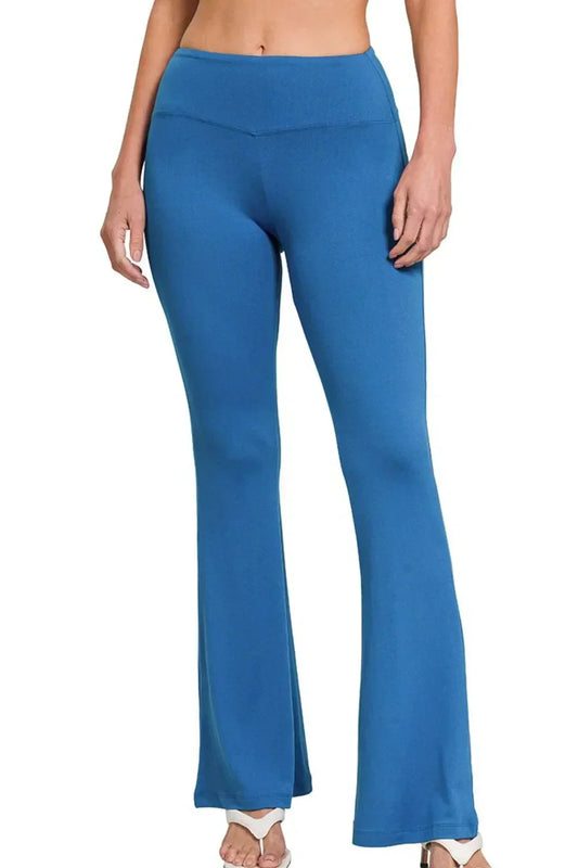 Zenana Buttery Soft Flare Leg | Comfortable & Trendy Women's Pants