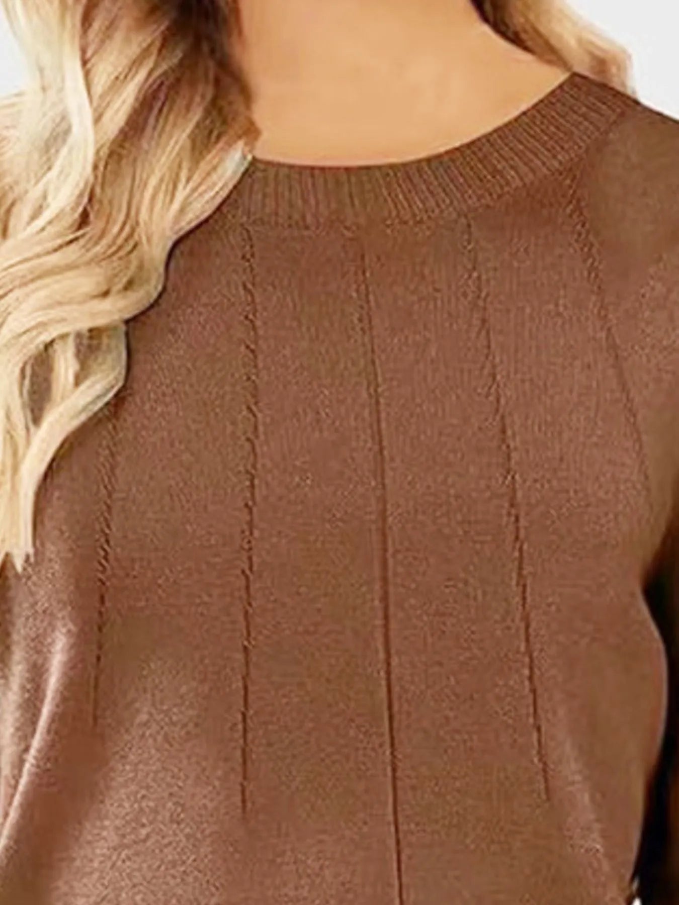 Ribbed Hem Long Sleeve Sweater | Cozy Women’s Knitwear