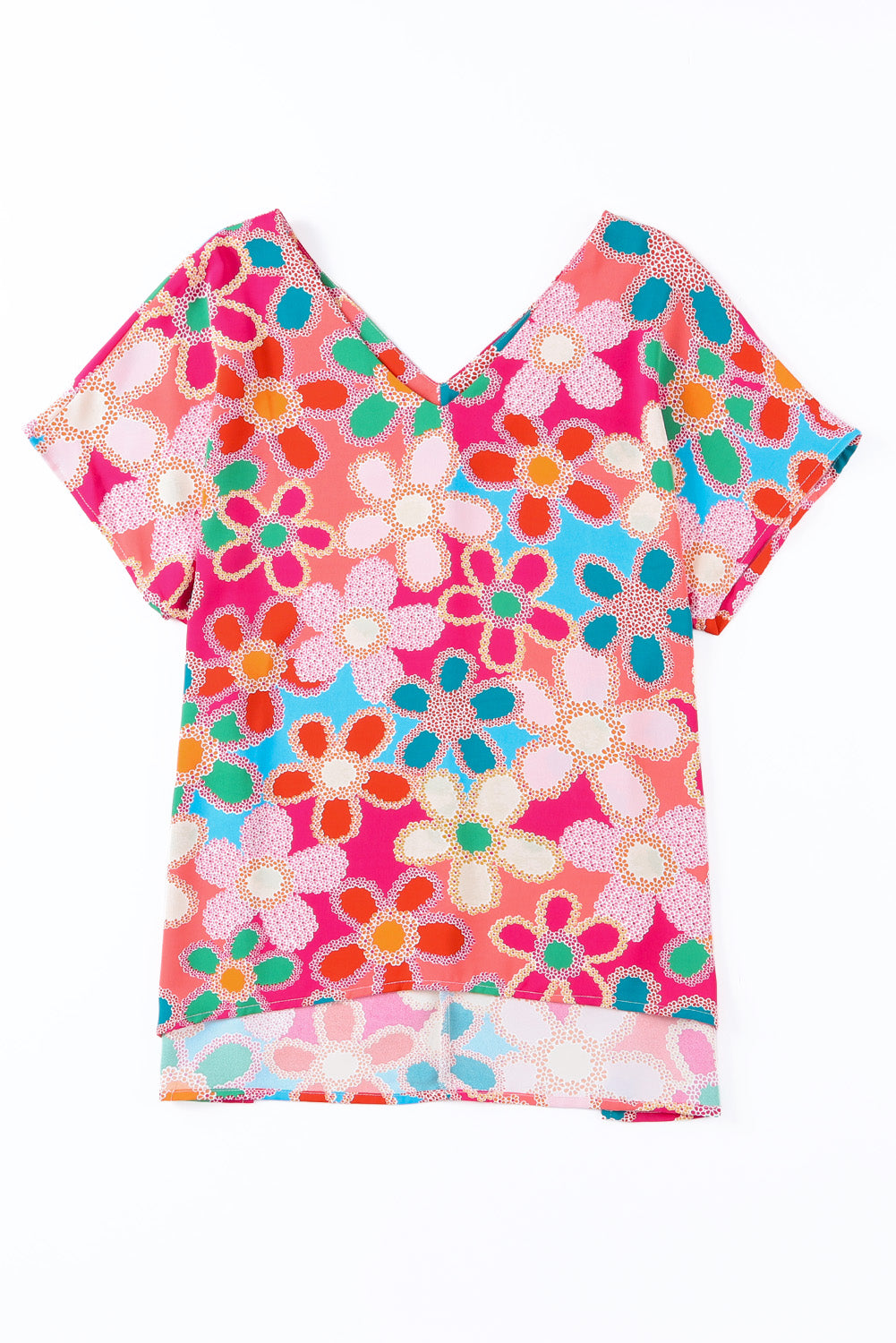 High-Low V-Neck Top – Elegant, Flowy Style for Every Occasion