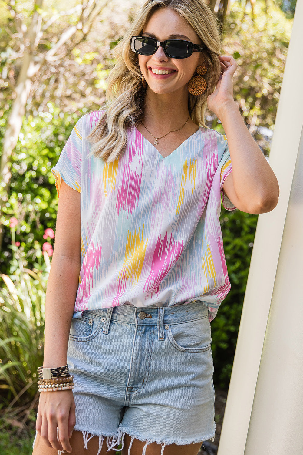 High-Low V-Neck Top – Elegant, Flowy Style for Every Occasion
