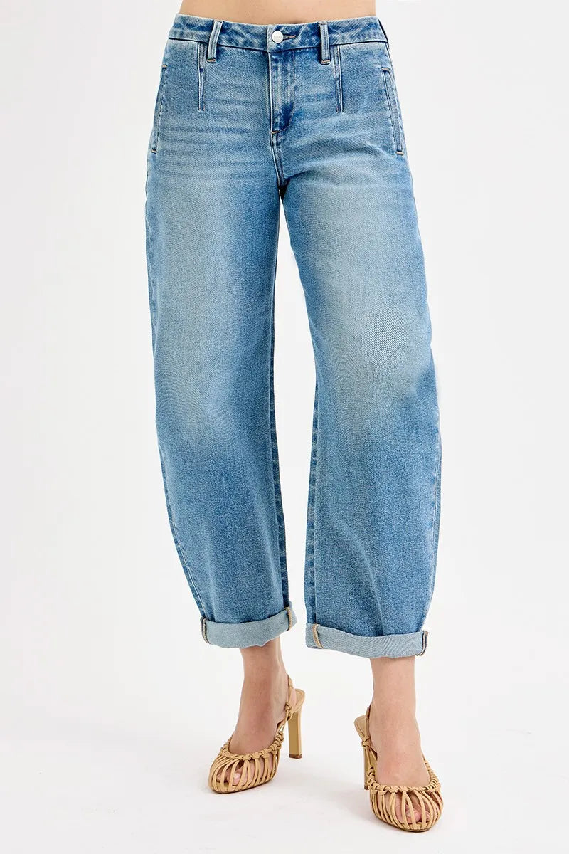 RISEN Full Size Mid Rise | Comfortable Women’s Denim & Pants