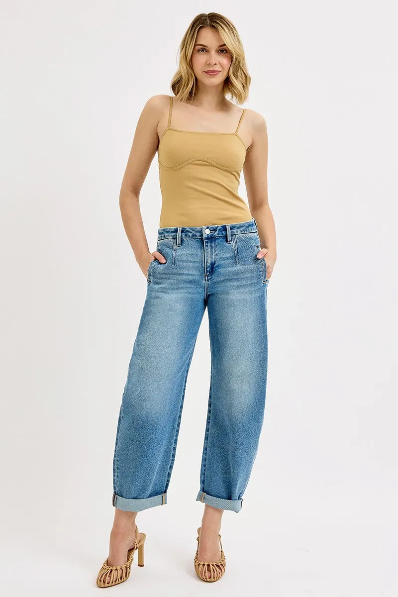 RISEN Full Size Mid Rise | Comfortable Women’s Denim & Pants