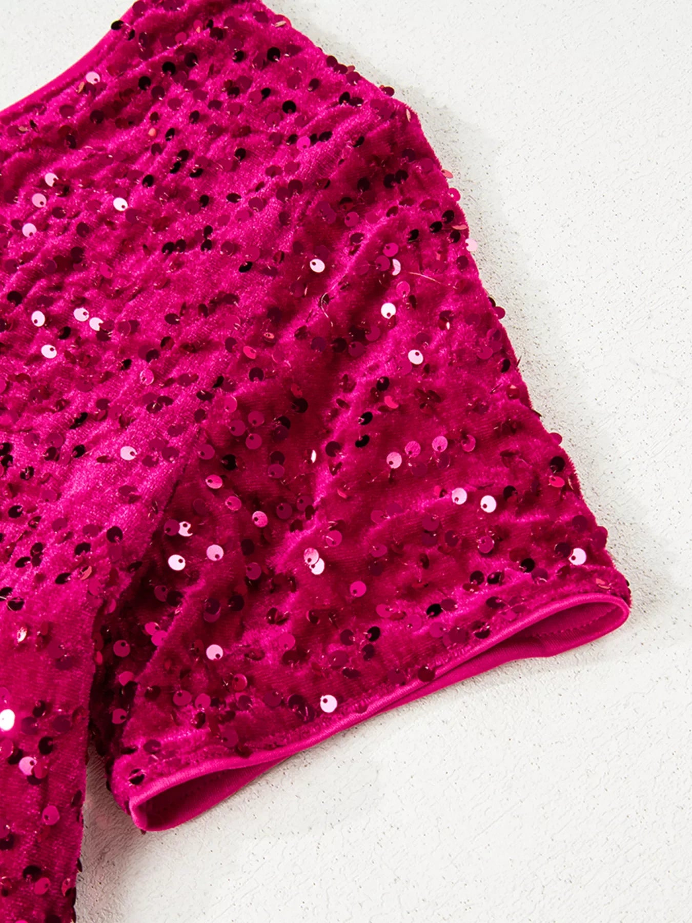 Sequin One-Shoulder Dress with High Slit – Glamorous Evening Wear