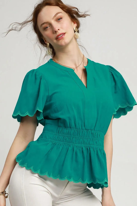 Umgee Scalloped Edge Tops for Effortless, Feminine Summer Style