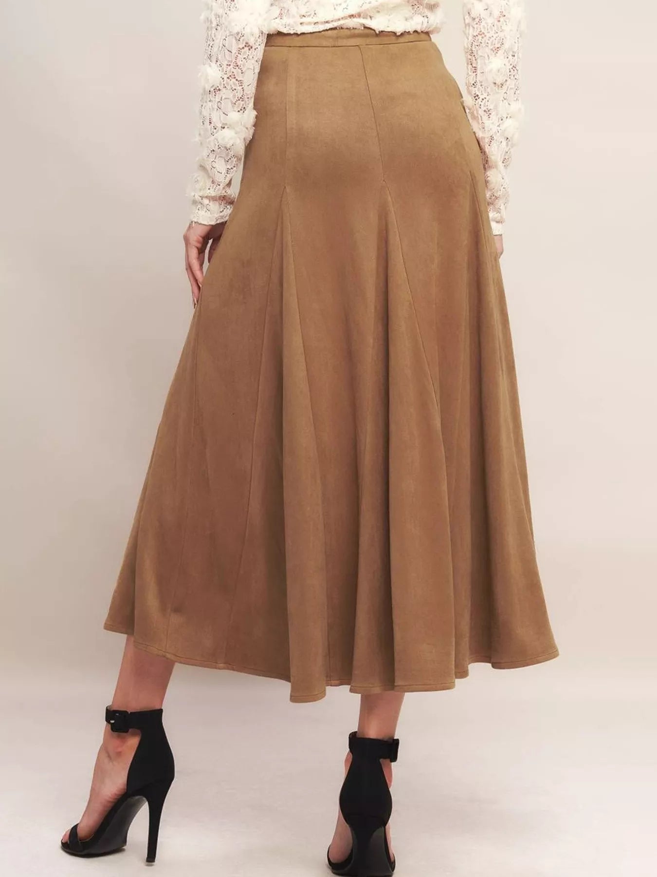 Flowy A-Line Midi Skirt – Elegant & Comfortable Women's Skirt
