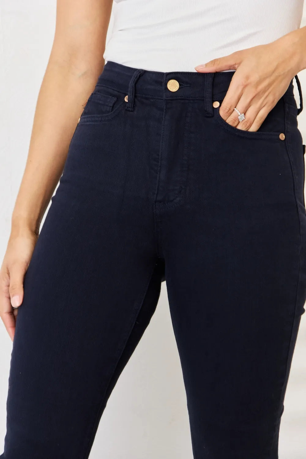 Judy Blue Tummy Control Skinny Jeans | Flattering Full Size Denim