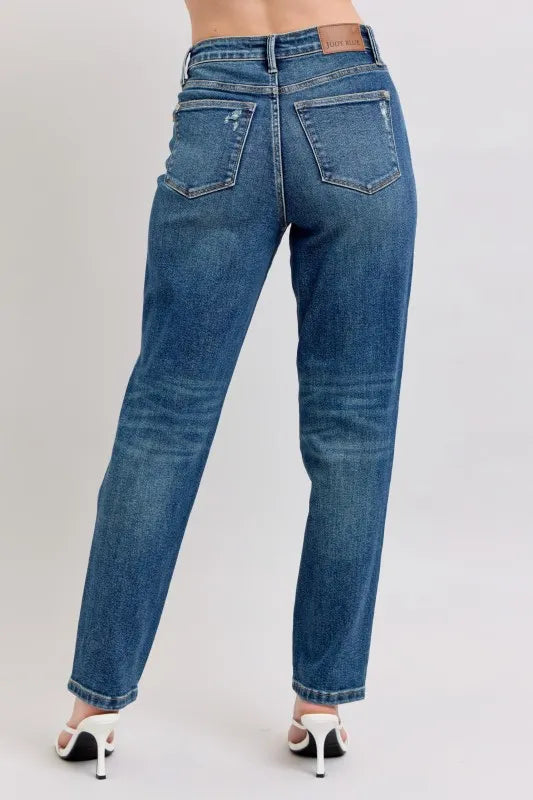 High Waisted Rigid Magic Judy Blue Full Size Straight Leg Jeans