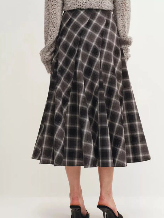 Plaid Midi Skirt | Chic Women’s Fashion for Work, Weekend & More