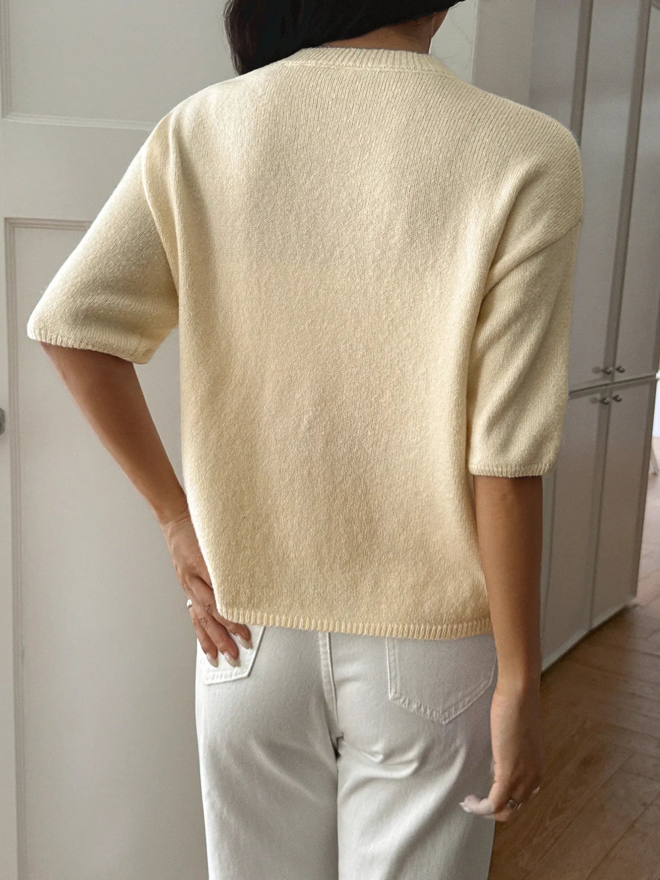 Ribbed Hem Round Neck Sweater | Classic, Cozy & Effortless Style