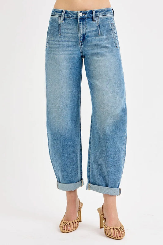 RISEN Full Size Mid Rise | Comfortable Women’s Denim & Pants