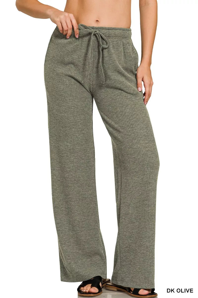 Ribbed Drawstring Lounge Pants – Comfortable & Stylish Loungewear